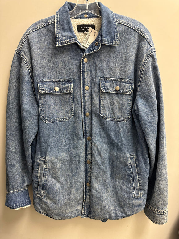 Pacsun Denim Sherpa Jacket Size Small